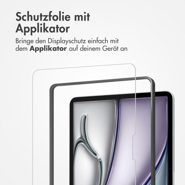 Accezz Schutzfolie aus gehärtetem Glas mit Applikator für das iPad Pro 11 (2024) M4