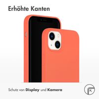 Accezz Liquid Silikoncase mit MagSafe für das Apple iPhone 14 Plus - Nektarine