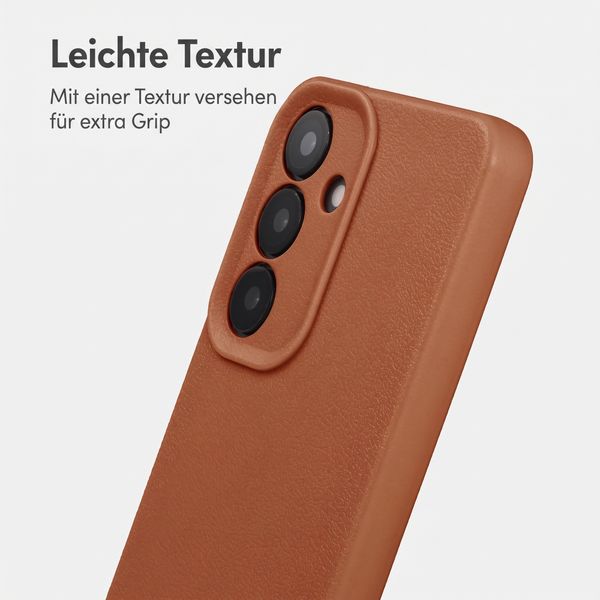 imoshion Texture Backcover Samsung Galaxy S25 - Braun
