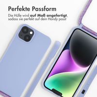 imoshion Silikonhülle mit Band für das iPhone 14 Plus - Violett