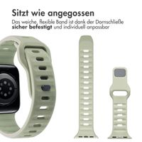 imoshion Active Sport Silikonarmband für die Apple Watch Series 1-10 / SE / Ultra (2) (44/45/46/49 mm) - Pazifikgrün