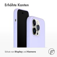 Accezz Liquid Silikoncase für das iPhone 14 Pro - Violett