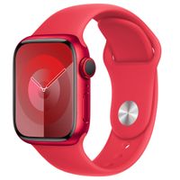 Apple Sport Band für Apple Watch Series 1 bis 9 / SE (38/40/41 mm) | Series 10 (42 mm) - Größe S/M - Red