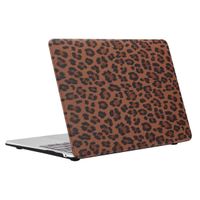 Selencia Sabi Laptop Cover Leopardenmuster Apple MacBook Air 13 Zoll (2018-2020) - Mocha Brown