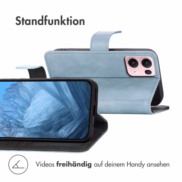 imoshion Luxuriöse Klapphülle Oppo Reno 13 Pro - Hellblau