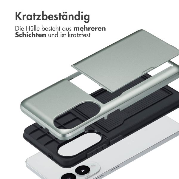imoshion Backcover mit Kartenfach Samsung Galaxy S25 Edge - Grün