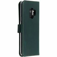 Selencia Echtleder Klapphülle Samsung Galaxy S9 - Grün