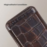 Selencia Croco Kartenhalter mit MagSafe - Choco Brown