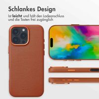 Accezz MagSafe Leather Backcover für das Apple iPhone 16 Pro Max - Sienna Brown