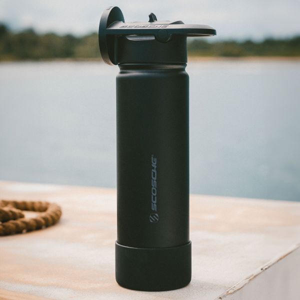 Scosche MagicMount Flask - Handyhalterung – Isolierte Trinkflasche 650ML – MagSafe – Schwarz