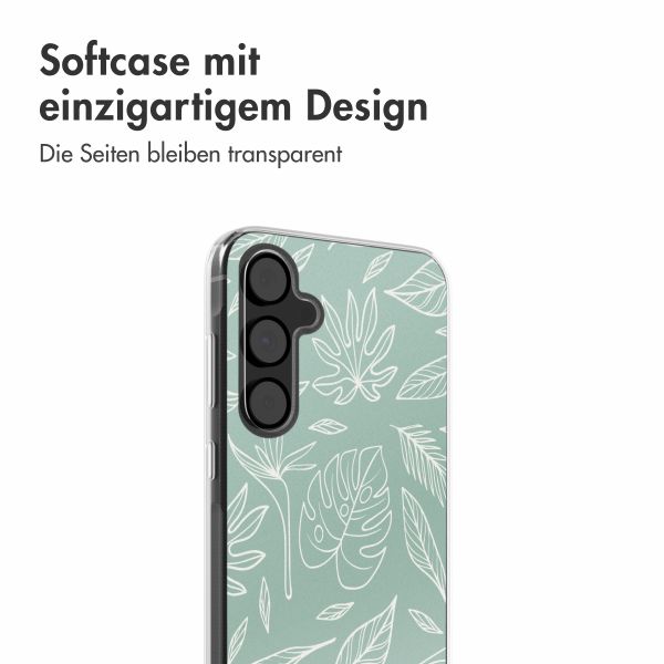 imoshion Design Hülle Samsung Galaxy A55 - Leaves Line-Art