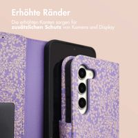 imoshion Design Klapphülle Samsung Galaxy S23 - Purple White Flowers