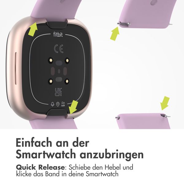 imoshion Silikonarmband für die Fitbit Versa (2) / Versa Lite - Größe L - Altrosa