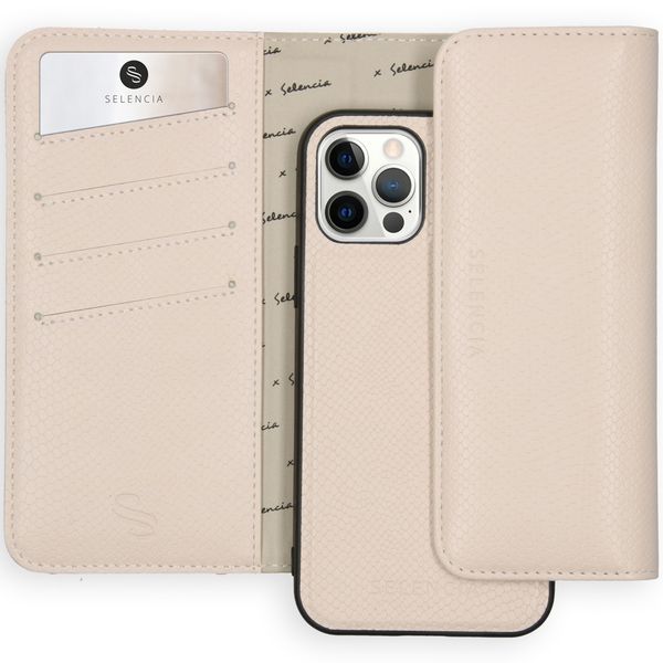 Selencia Clutch Klapphülle mit herausnehmbarem Backcover iPhone 12 (Pro)