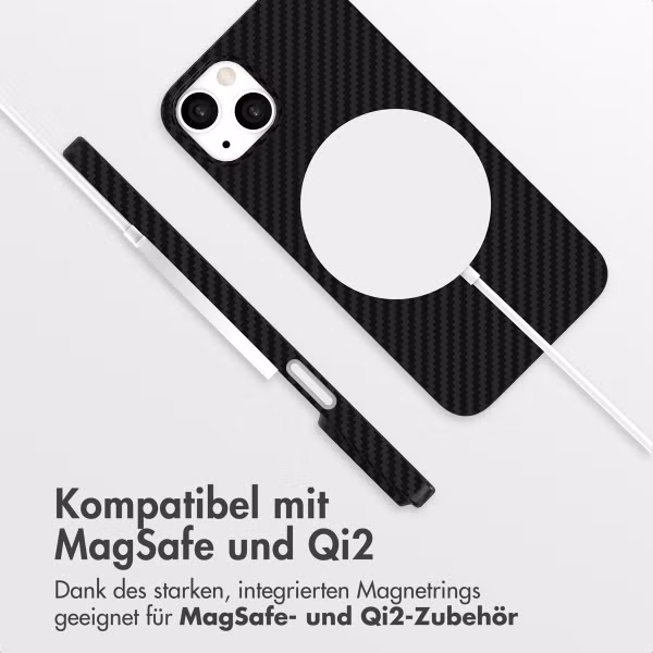 Accezz MagSafe Kevlar Hülle Apple iPhone 13 - Schwarz
