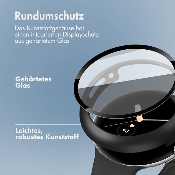 imoshion Full Cover Hard Case Google Pixel Watch / Watch 2 / Watch 3 / Watch 4 (41 mm) - Schwarz