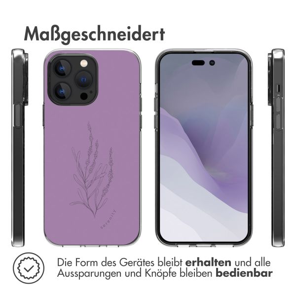 imoshion Design Hülle für das Apple iPhone 14 Pro Max - Floral Purple