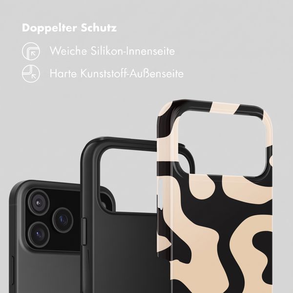 Selencia Vivid Back Cover Apple iPhone 18 Pro - Art Wave Black