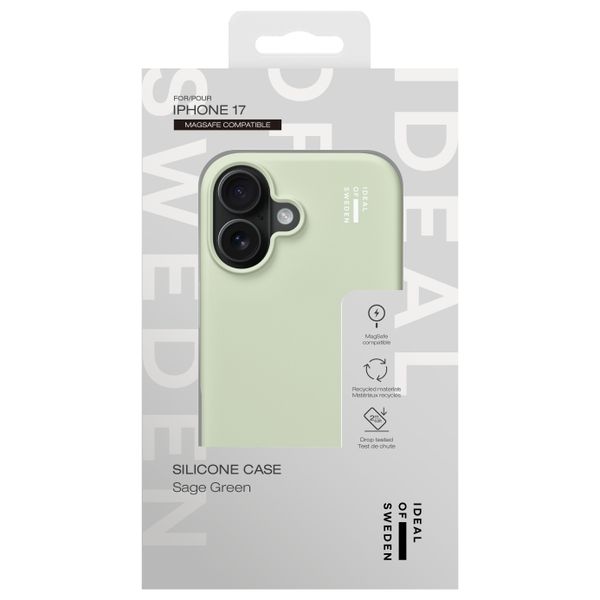 iDeal of Sweden Silikonhülle mit MagSafe Apple iPhone 17 - Sage Green