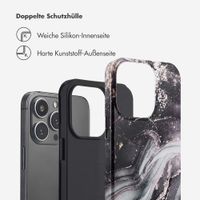 Selencia Vivid Back Cover Apple iPhone 13 Pro - Chic Marble Black