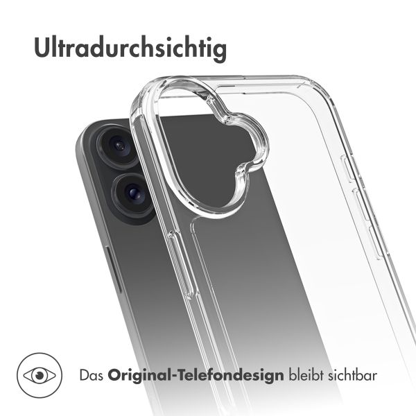 Accezz Xtreme Impact Case für das iPhone 16 Plus - Transparent