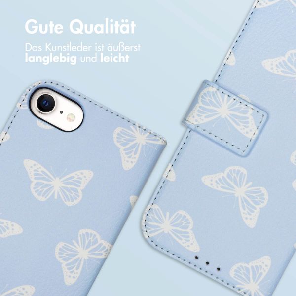 imoshion ﻿Design Klapphülle für das iPhone SE (2022 / 2020) / 8 / 7 / 6(s) - Butterfly