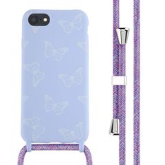 imoshion Silikonhülle design mit Band für das iPhone SE (2022 / 2020) / 8 / 7 - Butterfly