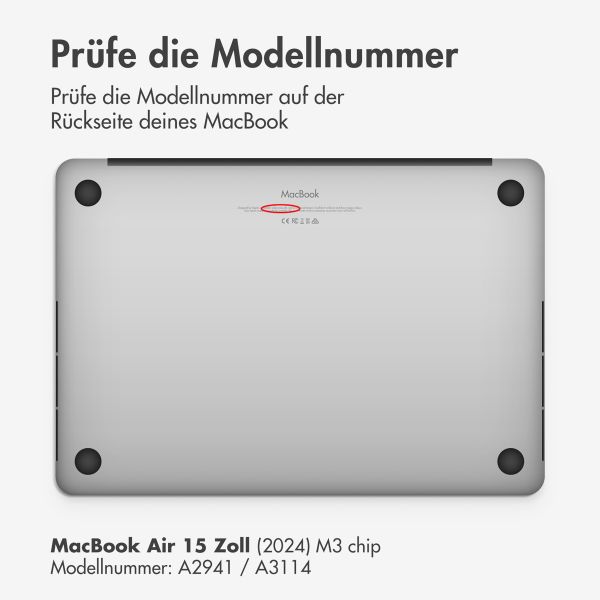 Accezz Magnetische Privacy Displayschutzfolie für MacBook Air 15 Zoll (2023) / Air 15 Zoll (2024) M3 chip - A2941 / A3114