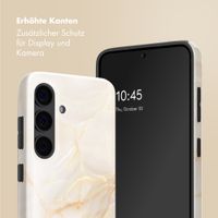 Selencia Vivid Back Cover Samsung Galaxy S24 - Golden Beige Marble