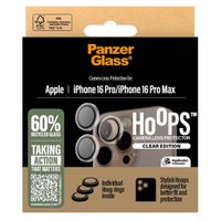 PanzerGlass Kameraprotektor Hoop Optic Rings für das Apple iPhone 16 Pro / 16 Pro Max