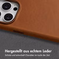 Accezz Vintage Leather Magsafe Backcover Apple iPhone 14 Pro - Tabacco Cognac