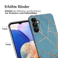 imoshion Design Hülle für das Samsung Galaxy A14 (5G/4G) - Blue Graphic