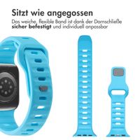 imoshion Active Sport Silikonarmband für die Apple Watch Series 1-9 / SE (38/40/41 mm) | Series 10 (42 mm) - Blau