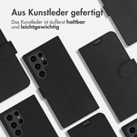 Accezz Wallet TPU Klapphülle Samsung Galaxy S23 Ultra - Schwarz