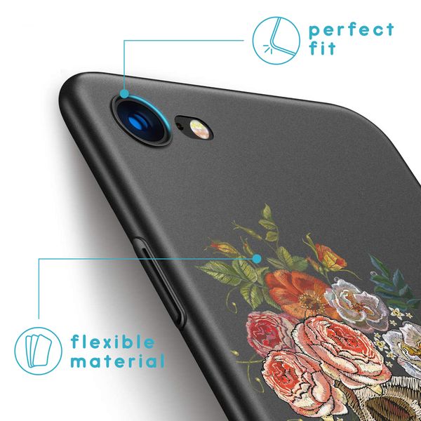 imoshion Design Hülle für das iPhone SE (2022 / 2020) / 8 / 7 - Flower skull