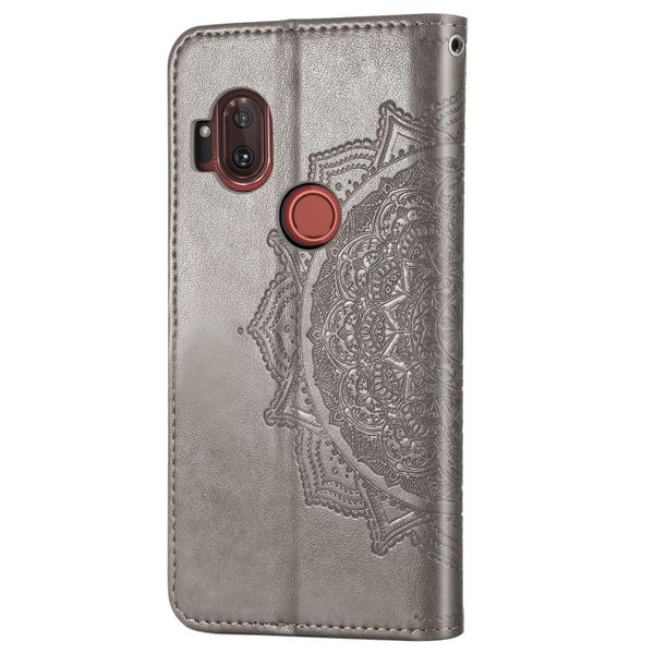 Mandala Klapphülle Grau Motorola One Hyper
