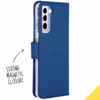 Accezz Wallet TPU Klapphülle Samsung Galaxy S21 - Dunkelblau