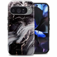 Selencia Vivid Back Cover Google Pixel 10 / 10 Pro - Chic Marble Black
