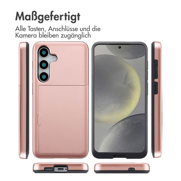 imoshion Backcover mit Kartenfach Samsung Galaxy S25 - Rosé gold