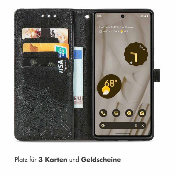 imoshion Mandala Klapphülle Google Pixel 7a - Schwarz
