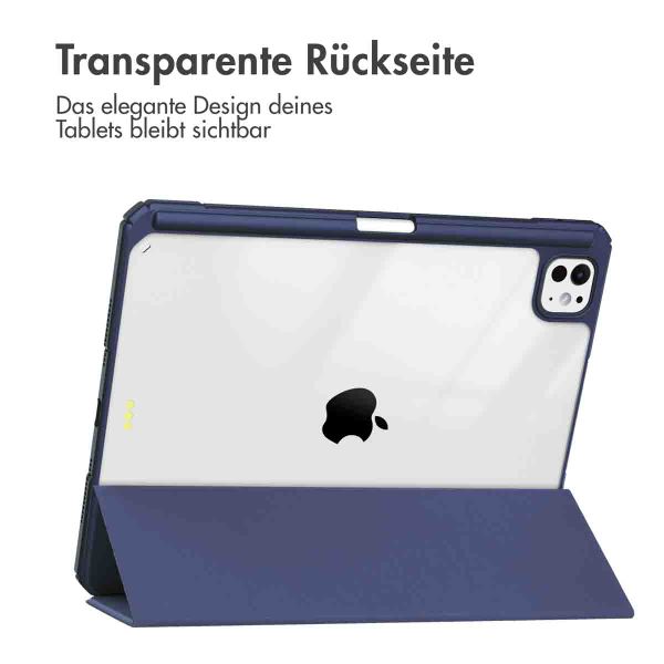 imoshion Trifold Hardcase Klapphülle für das iPad Pro 13 (2024) M4 - Dunkelblau