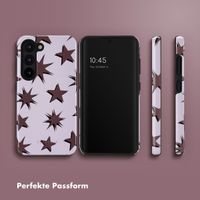 Selencia Vivid Back Cover Samsung Galaxy S23 - Stars Plum Lilac