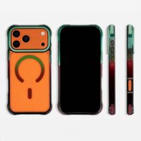 Selencia Gradient MagSafe Back Cover Apple iPhone 17 Pro Max - Grün / Braun