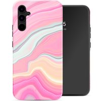 Selencia Vivid Tough Back Cover für das Samsung Galaxy A34 - Pastel Lipstick Marble