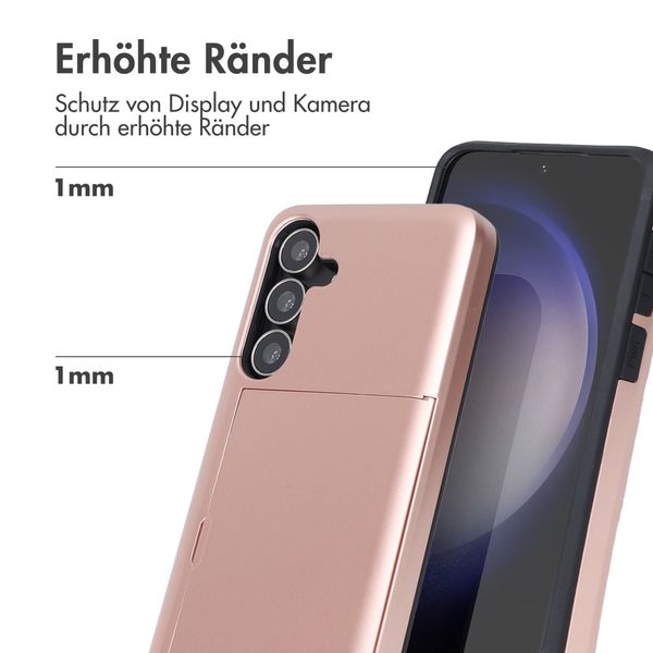imoshion Backcover mit Kartenfach Samsung Galaxy S25 FE - Rosé gold