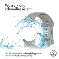 imoshion Silikon-Armband⁺ für  Google Pixel Watch / Watch 2 / Watch 3 / Watch 4 (41 mm) - Größe S - Grau