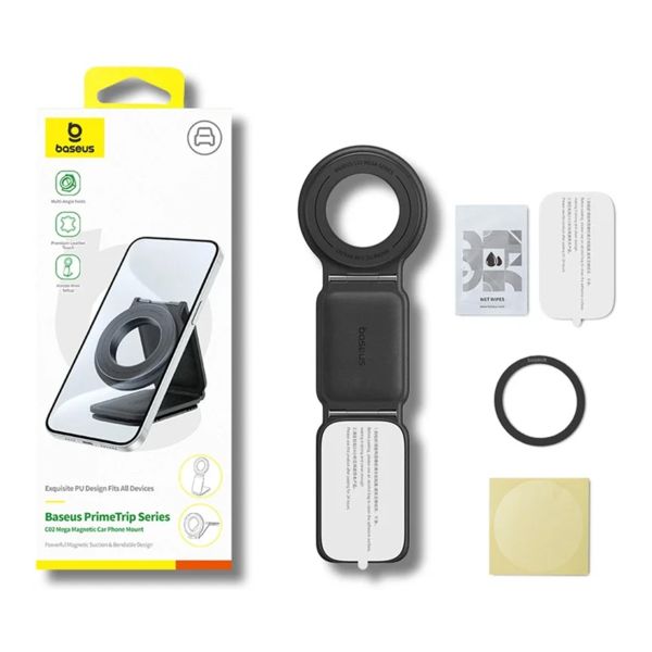 Baseus PrimeTrip Series C02 Mega Handyhalterung Auto – Magnetisch – Armaturenbrett – Schwarz