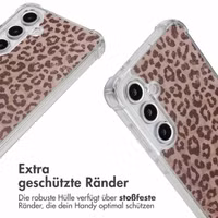 imoshion Design Hülle mit Band Samsung Galaxy S24 FE - Leopard Mood