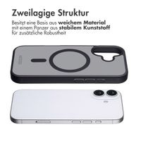 Accezz Rugged Frosted Back Cover mit MagSafe Apple iPhone 17 - Schwarz