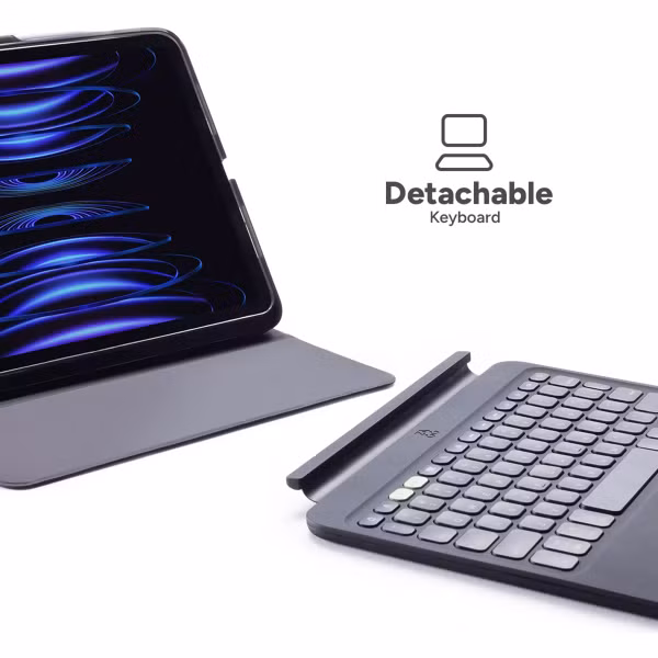 ZAGG Pro Keys 2 QWERTZ keyboard Klapphülle für das iPad Air 13 Zoll (2025 ) M3 / (2024) M2 - Schwarz